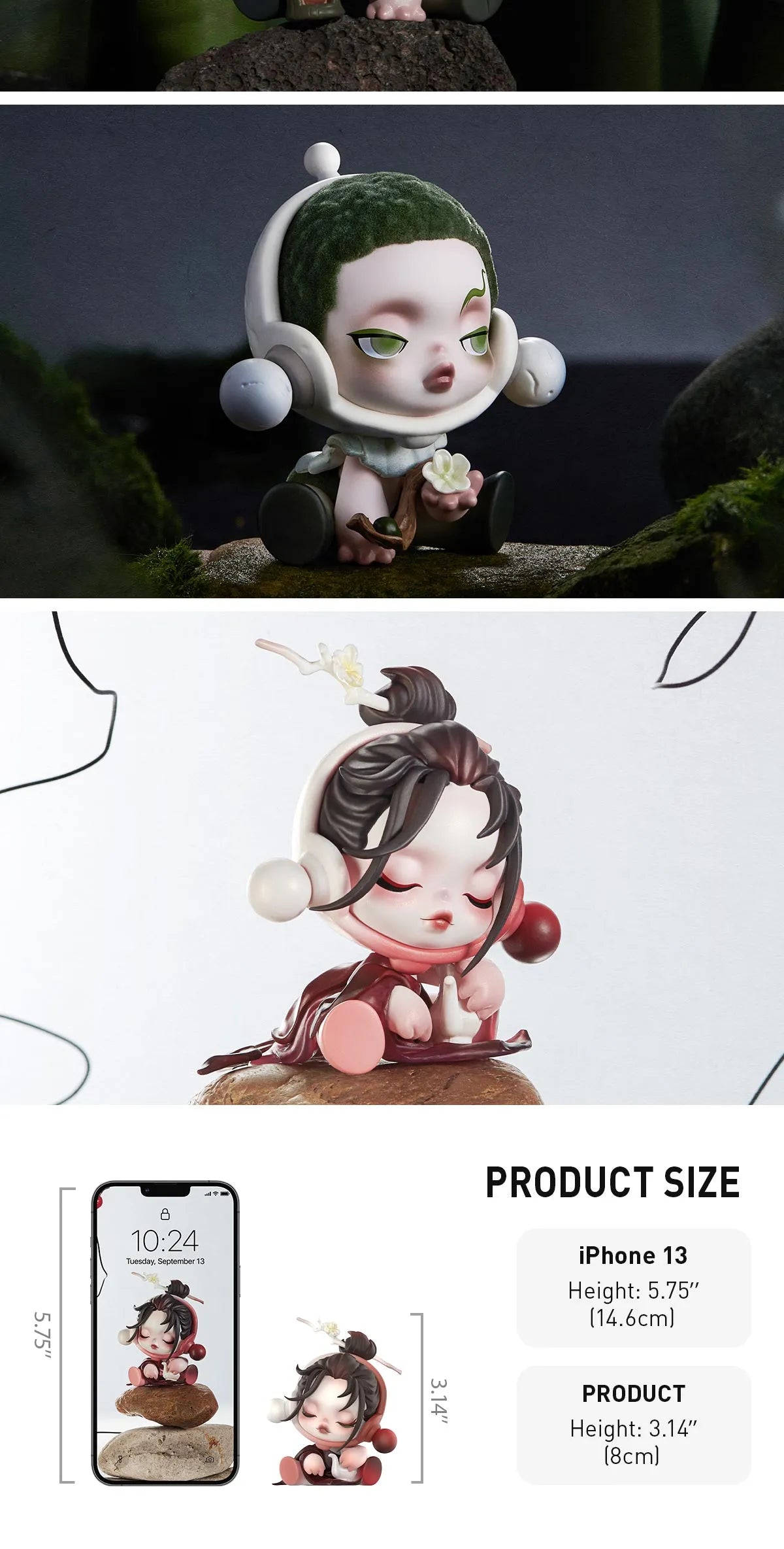 SKULLPANDA The Ink Plum Blossom Series Figures