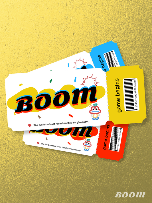 Boom Ticket 3color🎫