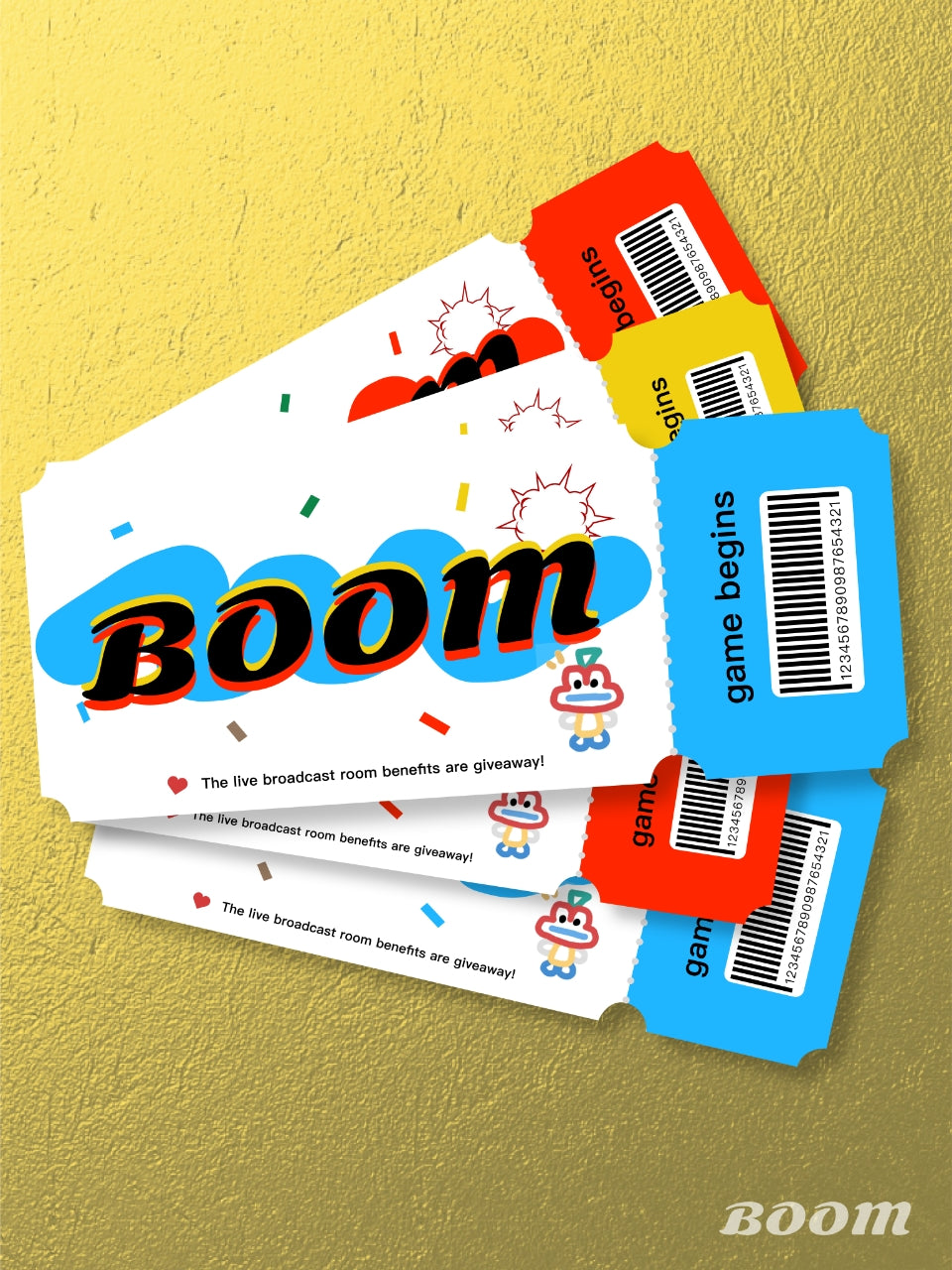 Boom Ticket 5color🎫